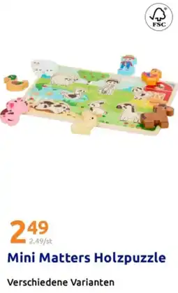 Action Mini Matters Holzpuzzle Angebot