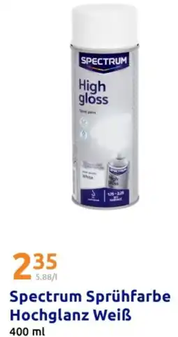 Action Spectrum Sprühfarbe Hochglanz Weiß Angebot