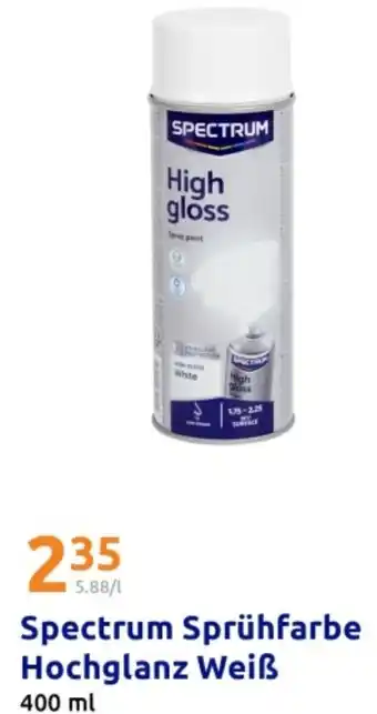 Action Spectrum Sprühfarbe Hochglanz Weiß Angebot