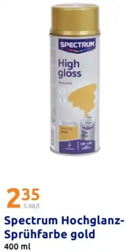 Action Spectrum Hochglanz Sprühfarbe gold Angebot