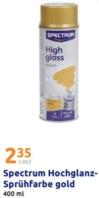 Action Spectrum Hochglanz Sprühfarbe gold Angebot