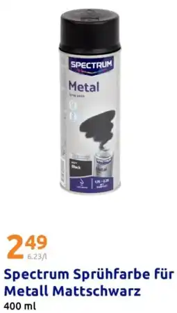Action Spectrum Sprühfarbe für Metall Mattschwarz Angebot