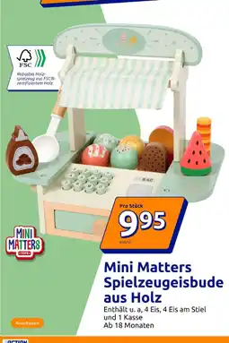Action Mini matters mini matters spielzeugeisbude aus holz Angebot