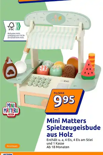 Action Mini matters mini matters spielzeugeisbude aus holz Angebot