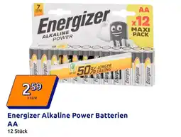 Action Energizer energizer alkaline power batterien aa Angebot
