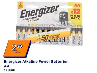 Action Energizer energizer alkaline power batterien aa Angebot