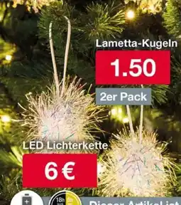 Woolworth Lametta-Kugeln Angebot