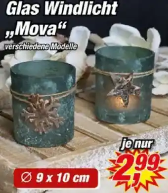 Posten Börse Glas Windlicht ,,Mova" Angebot