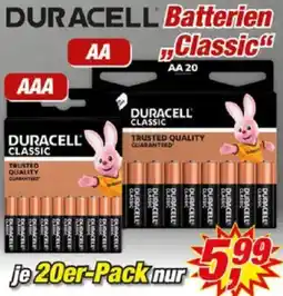 Posten Börse DURACELL Batterien Classic Angebot