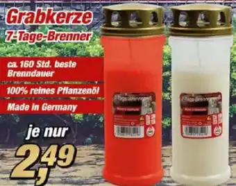 Posten Börse Grabkerze 7-Tage-Brenner Angebot