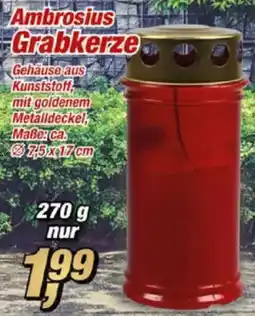 Posten Börse Ambrosius Grabkerze Angebot