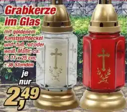 Posten Börse Grabkerze im Glas Angebot