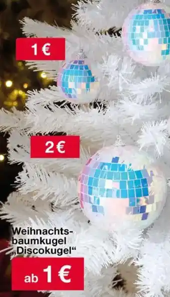 Woolworth Weihnachtsbaumkugel "Discokugel" Angebot