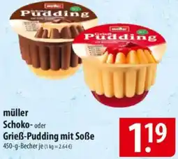 Famila Nord Ost müller Schoko- oder Grieß-Pudding mit Soße Angebot