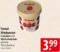 Famila Nord Ost franui Himbeeren in dunkler oder Milchschokolade Angebot
