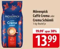 Famila Nord Ost Mövenpick Caffè Crema oder Crema Schümli Angebot