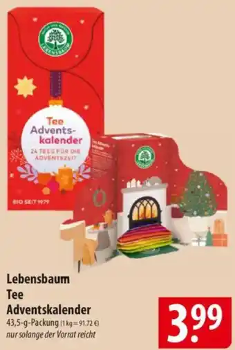 Famila Nord Ost Lebensbaum Tee Adventskalender Angebot