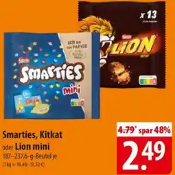 Famila Nord Ost Smarties, Kitkat oder Lion mini Angebot