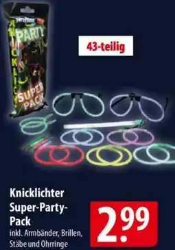 Famila Nord Ost Knicklichter Super-Party Pack Angebot