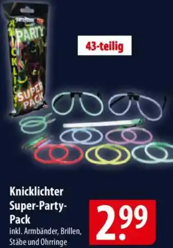 Famila Nord Ost Knicklichter Super-Party Pack Angebot