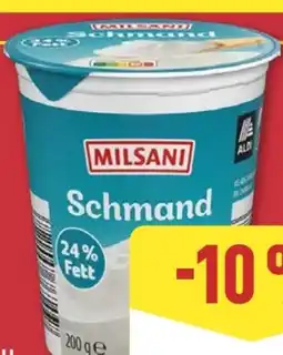 Aldi Nord Milsani Schmand Angebot
