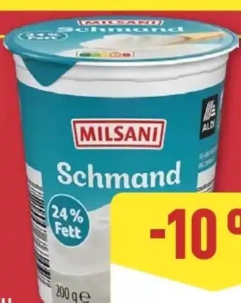 Aldi Nord Milsani Schmand Angebot