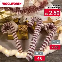 Woolworth Lametta Zuckerstange Angebot