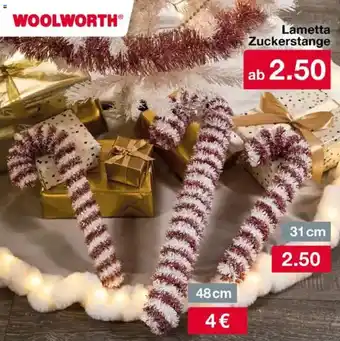 Woolworth Lametta Zuckerstange Angebot