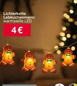 Woolworth Lichterkette Lebkuchenmann Angebot