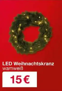 Woolworth LED Weihnachtskranz Angebot