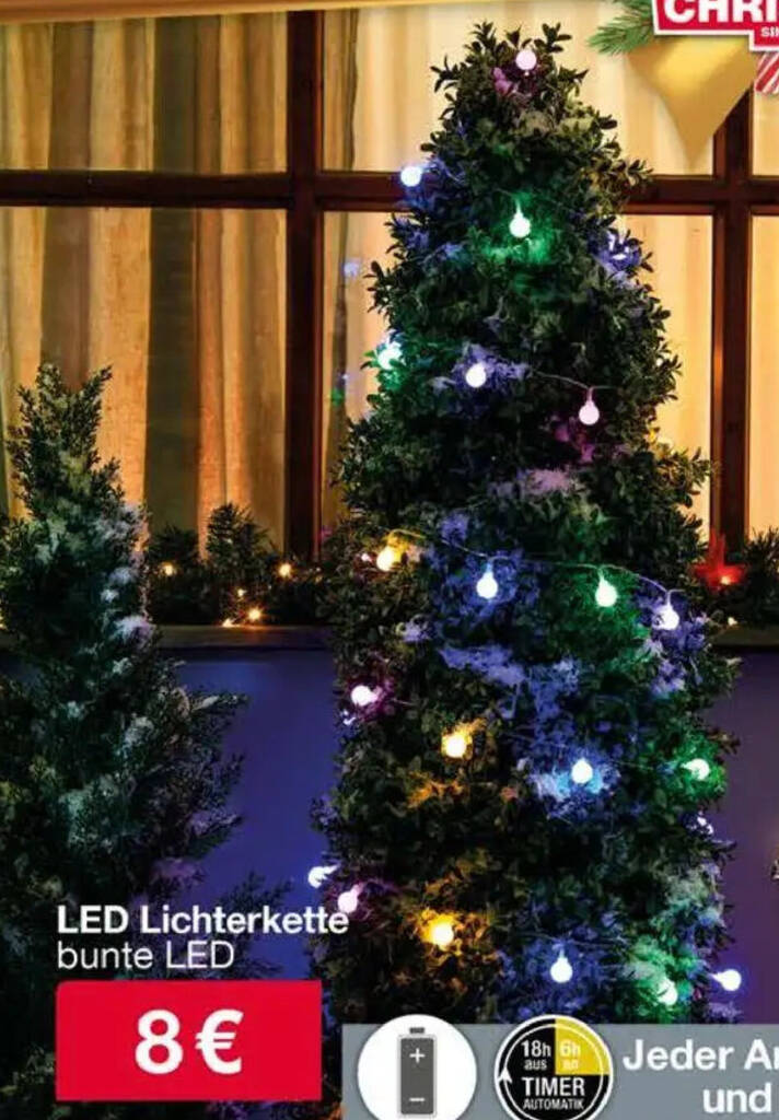 LED Lichterkette Angebot bei Woolworth
