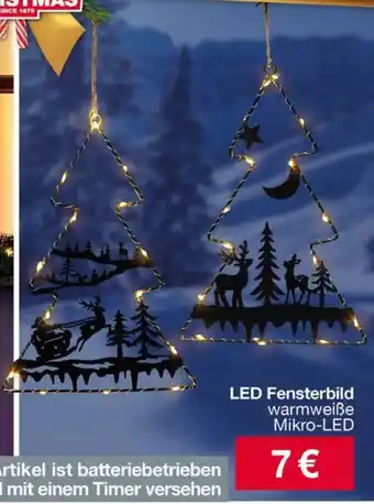 Woolworth LED Fensterbild Angebot