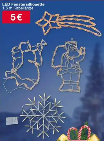Woolworth LED Fenstersilhouette Angebot