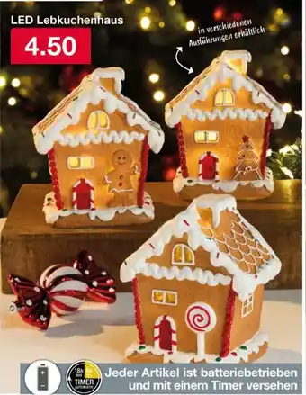 Woolworth LED Lebkuchenhaus Angebot