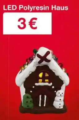 Woolworth LED Polyresin Haus Angebot