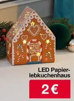 Woolworth LED Papierlebkuchenhaus Angebot