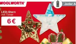 Woolworth LED-Stern mit Timer Angebot