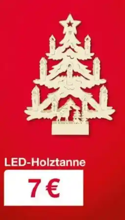 Woolworth LED-Holztanne Angebot
