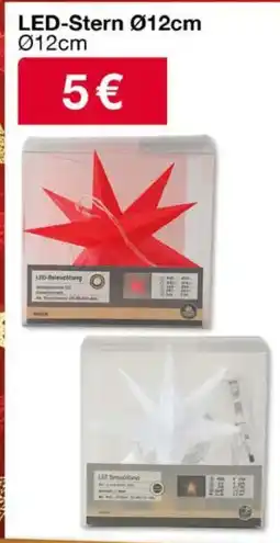 Woolworth LED-Stern Ø12cm Angebot