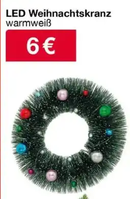Woolworth LED Weihnachtskranz Angebot