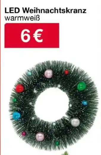 Woolworth LED Weihnachtskranz Angebot