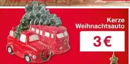 Woolworth Kerze Weihnachtsauto Angebot