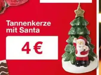 Woolworth Tannenkerze mit Santa Angebot