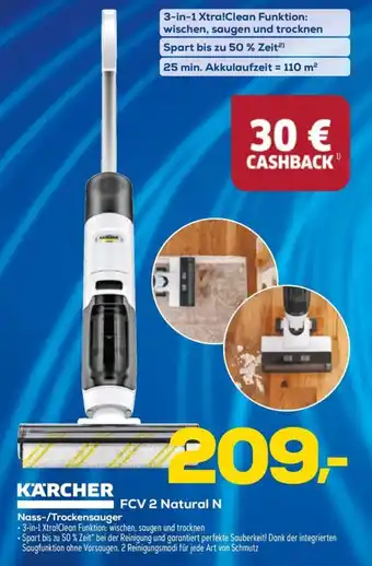 Euronics Berlet KÄRCHER Nass-/Trockensauger FCV 2 Natural N Angebot