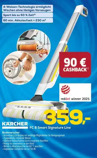 Euronics Berlet KÄRCHER Bodenwischer FC 8 Smart Signature Line Angebot