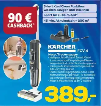 Euronics Berlet KÄRCHER Nass-/Trockensauger FCV4 Angebot