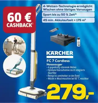 Euronics Berlet KARCHER Nasssauger FC 7 Cordless Angebot