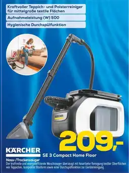 Euronics Berlet KÄRCHER Nass-/Trockensauger SE 3 Compact Home Floor Angebot