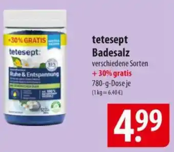 Famila Nord Ost tetesept Badesalz Angebot