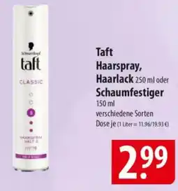 Famila Nord Ost Taft Haarspray, Haarlack oder Schaumfestiger Angebot
